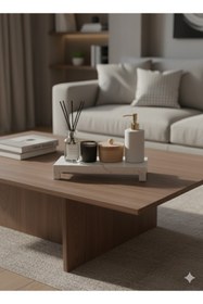 Resim BÜYÜLÜ HOME Mermer Ayaklı Lüks Yağdanlık Altlığı 25 cm uzunluk 12.5 en 