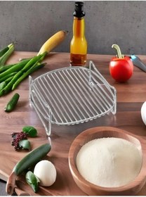 Resim kalitexhome Airfryer Izgarası- Xxl Fritöz Izgara Teli Airfryer Fritöz Fırın Teli 
