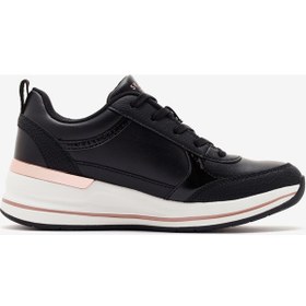 Resim Skechers Billion 2 - Fine Shine Kadın Siyah Günlük Ayakkabı 177345 Blk Siyah 