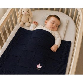 Resim belpa Kuğu Concept Triko Bebek Battaniyesi %100 Pamuklu,Kız Bebek Erkek Bebek Battaniyesi,Kalın Triko Bebek Battaniyesi 