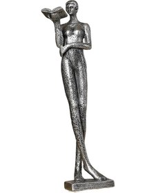 Resim Suntek Yeni Eve Taşınma Partisi Için Kitap Okuyucu Heykeli 