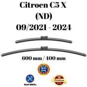 Resim Citroen C5 X Nd 2021 2022 2023 2024 Uyumlu Ön Cam Silecek Süpürgesi Takımı 600/400mm Silbak Sb2416c2 