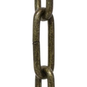 Resim Etsylight Avize Zinciri, Metal Zincir, Toptan Zincir ( 3 Metre ) Antik Sarı Renk 