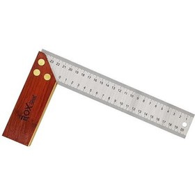 Resim Rox Wood 9'' Gül Ağacı Marangoz Gönye 25 Cm 