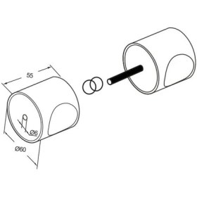 Resim Metal Topuz Kol Cam Kapı Kolu 