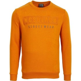 Resim Erkek Hardal Yüksek Dokumalı Slim Fit Bisiklet Yaka Şardonlu Sweatshirt Ncsjeans 1604-hardal Hardal 