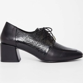 Resim Tamer Tanca Kadın Hakiki Deri Siyah Rugan Topuklu Ayakkabı 33 7461 Bn Ayk Sk23/24 Sıyah Krsk Rgn Siyah 