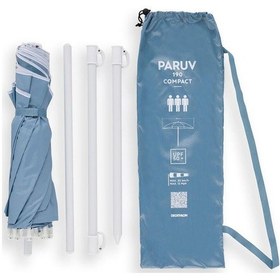 Resim 3 Kişilik Plaj Şemsiyesi - Gri - Paruv 190 
