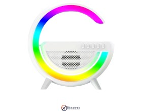 Resim Aggiy Çok Fonksiyonlu Kablosuz Hızlı Şarj Özellikli Bluetooth Hoparlör Masa Lambası/rgb Ses Bombası 
