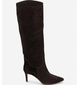 Resim Valmenti Kadın Kahverengi Süet Topuklu Çizme 1077 9098 Bn Czm Sk24-25 Kahve Suet Kahverengi Süet 