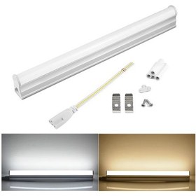 Resim 1 Adet 60 Cm, 9 Watt Beyaz Işık Ledli Eklenebilir T5 Bant Armatür, T5 Armatür, Tavan, Duvar Armatürü Beyaz 