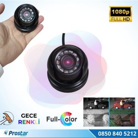 Resim Araçlar için Mini Metal Dome 2 MP Full HD Gece Renkli Görüşlü Ka 