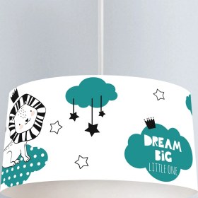 Resim instababyrooms Çocuk Odası Dijital Baskılı Dekoratif Sarkıt Avize Model 1363 