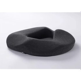 Resim Geeksen Koyu Gri Poliester Fiber Hafıza Yastığı - Kıvrım Koruması, Hamilelik Ve Hemoroid İçin Ventile Edilmiş 42x37.5x2cm Oturma Yastığı 600g 1 Adet 
