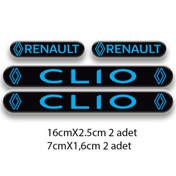 Resim MOTOSEPETİM Otomobil CLİO 3D DAMLA 4'LÜ OTO STİCKER SET 5 