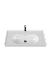 Resim Cerastyle Turkuaz Arya Etajer Uyumlu Lavabo 80 x 45 CM 