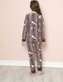 Resim sharin Çocuk Desenli Kışlık Polar Welsoft Pijama Takımı 9K-20294 