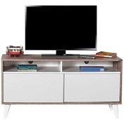 Resim Adore Retro Slide TVR-320-LB-1 Tv Sehpası Latte Diamond Beyaz Adore Mobilya