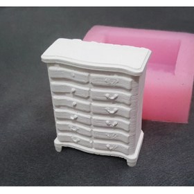 Resim morlalem 3 Boyutlu Şifonyer Komidin Komodin Komod Silikon Kalıp K-975, Taş Tozu Alçı Mum Kalıbı 