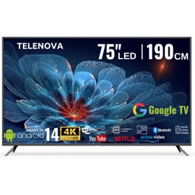 Resim SONREİR Telenova 75 Inç 190 Ekran 4k Ultra Hd Android 14, Smart Tv Led Hdr Wifi Netflix & Youtube Destekli 