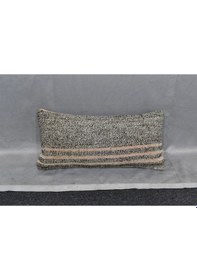 Resim Zehra Abla Halı Yeni El Dokuma Dekoratif Lumbar Kilim Kırlent Yastık Kılıfı 6626 Çok Renkli 