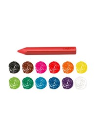 Resim Carioca Plastello Jumbo Üçgen Yıkanabilir Pastel Boya 12'lİ 