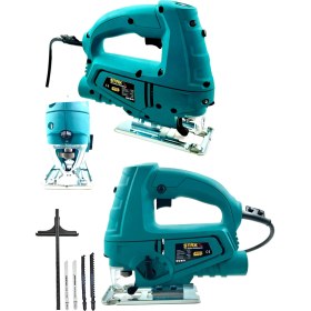 Resim Staxx Power 600 W 6 Kademe Devir Ayarlı Pandüllü Lazerli Dekupaj Testere Makinesi + 5 Testere Ucu 