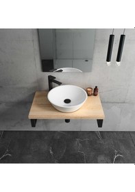 Resim Isvea Sistemay Soft Tezgah Üzeri Çanak Lavabo 45 CM.Beyaz 