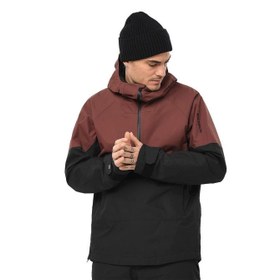 Resim Salomon Transfer Anorak Erkek Siyah Kayak Ceketi 