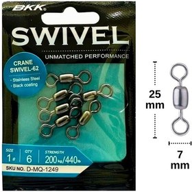 Resim Bkk Crane Swivel-62 No:1 Fırdöndü 6 Adet 