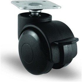 Resim Ec01Gmkm50F Döner Tablalı Frenli Plastik Mobilya Tekerleği 