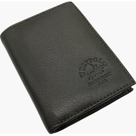 Resim Westpolo Hakiki Deri Kağıt Para Ve Bol Şeffaf Kart Bölmeli Unisex Kartlık - 616 Haki 