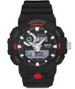 Resim Joefox Dijital Analog Silikon Kordon Erkek Kol Saati Jf1085 