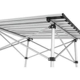 Resim Panipal Alüminyum Katlanabilir Taşıma Çantalı Piknik ve Kamp Masası Gri 