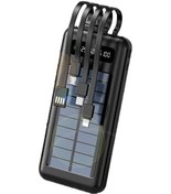 Resim Robeve Acl Pw-59 10000 Mah Powerbank Göstergeli Solar Fenerli Güneş Enerjili Taşınabilir Hızlı Şarj Aleti Siyah 