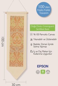 Resim William Morisse Duvar Halısı, Sanat Serisi Dekor, 100cm Kanvas Flama Askılı Duvar Örtüsü NO:687 - Renkli - 22 / 30 x 100 