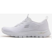 Resim Skechers Arch Fit Vista Kadın Beyaz Spor Ayakkabı 104377 Wht Beyaz 