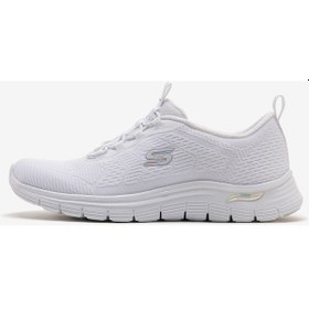 Resim Skechers Arch Fit Vista Kadın Beyaz Spor Ayakkabı 104377 Wht Beyaz 
