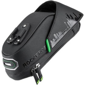 Resim Suntek Bisiklet Eyer Çantası Su Geçirmez Yol Bisikleti Siyah 