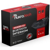Resim Nukrotech Nukro X2 Bluetooth 2 Kişilik Interkom 