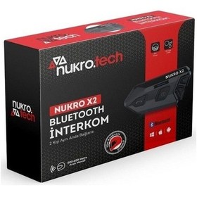Resim Nukrotech Nukro X2 Bluetooth 2 Kişilik Interkom 