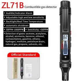 Resim Doğal gaz sızıntısın ses ve ışık alarmıyla tespit eden taşinabilir dozimetre, metan gibi yangın çeken kaynaklar i si ev tip propan bulmakta - Siyah Ev Güvenlik Cihazı, Şarj Edilebilir, İnsana Uyan Tasarama, Yumuşacik Tutma Kolu 