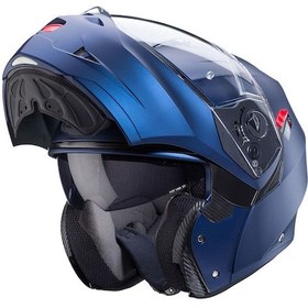 Resim Caberg Duke X Ece 22 06 Çeneden Açılır Kask Mat Mavi 