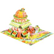 Resim puzzlent 3 Boyutlu Hobbit Ev Puzzle, 3d Puzzle Sarı Ev Puzzle, 3 Boyutlu Yapboz, 50 Parca 