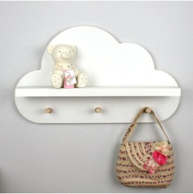 Resim EMTA Beyaz Bulut Raf Askılık 44*27 Cm 