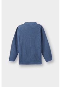 Resim Defacto Erkek Bebek Polo Yaka Triko Kazak F2441a525wnbe418 Mavi 