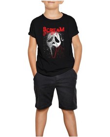 Resim Scream Drop Siyah Çocuk Tişört Siyah 