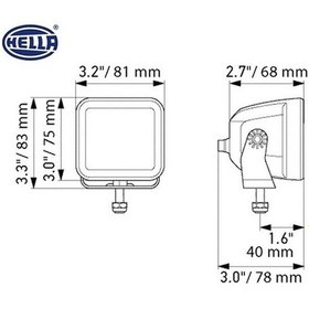 Resim HELLA 10V-30V OFF-ROAD LAMBA 40W 5700K 3000 LÜMEN (UZUN MESAFE) ( 
