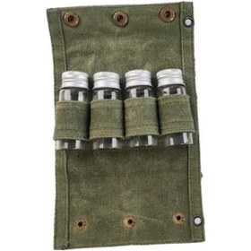 Resim Pazly Kamp Baharat Kutusu Seti - Cam Kavanozlar, Koyu Yeşil Renk Koyu Yeşil 