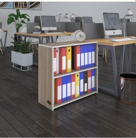 Resim Kenzlife Klasörlük Raflı Burutay Crd 70 80 30 Kitaplık Ofis Arkalıksız Çok Renkli 